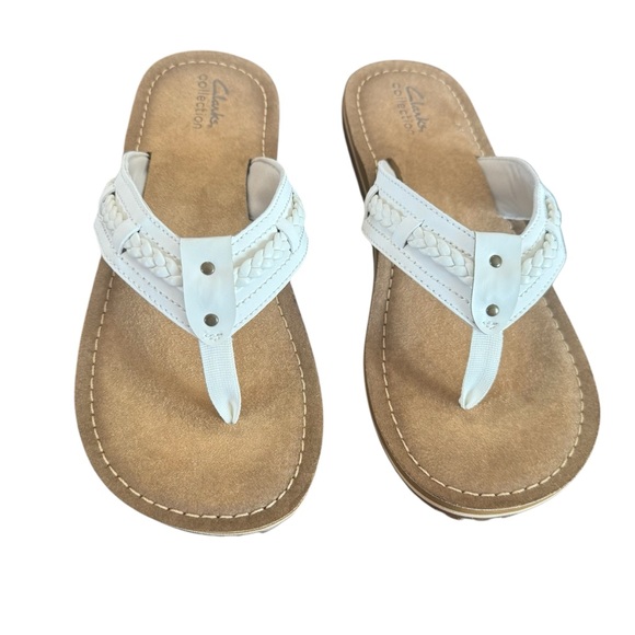 Clarks Shoes - Clark’s Fenner Nerice Off White Sandal Size 10